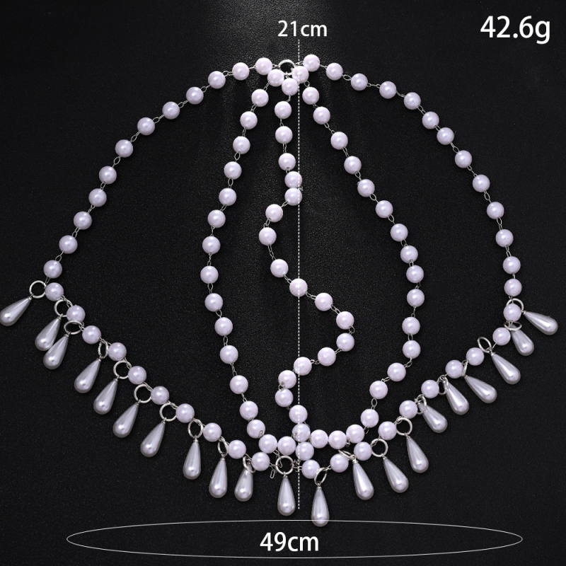 Galvos aksesuarai su dirbtinėmis perlais, princesės stilius, moterims, atskirai įpakuota, rudens 2024