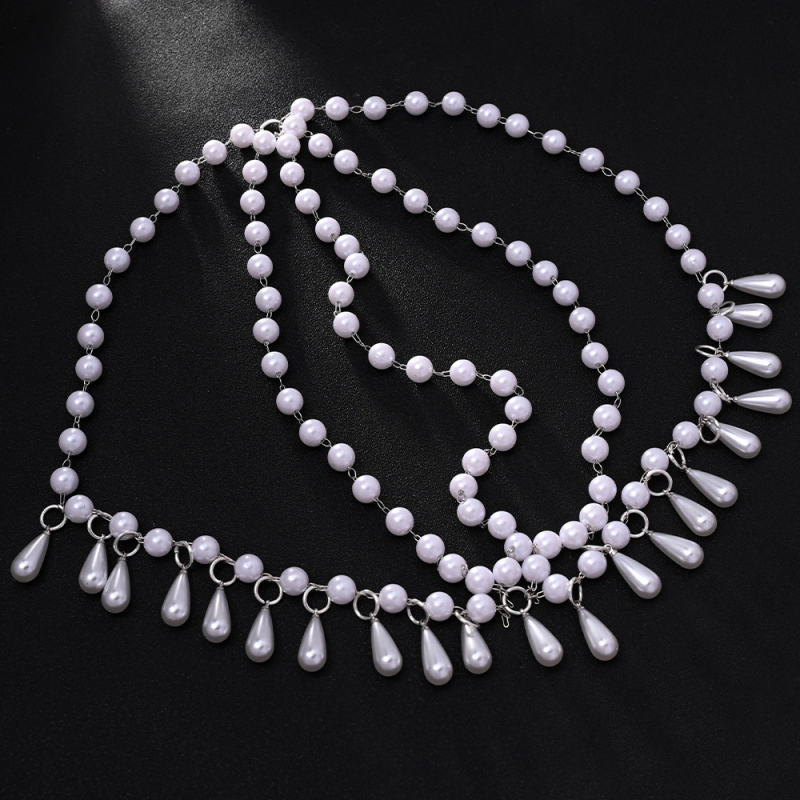 Galvos aksesuarai su dirbtinėmis perlais, princesės stilius, moterims, atskirai įpakuota, rudens 2024