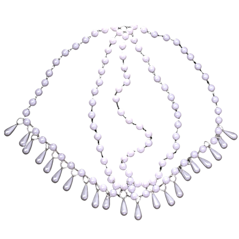 Galvos aksesuarai su dirbtinėmis perlais, princesės stilius, moterims, atskirai įpakuota, rudens 2024