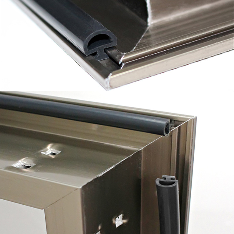 Уплътнител за врати и прозорци от алуминиева сплав с EPDM гума, тип 50 broken-bridge, ветроустойчив, шумоизолационен, водоустойчив, прахозащитен, по поръчка според чертежи