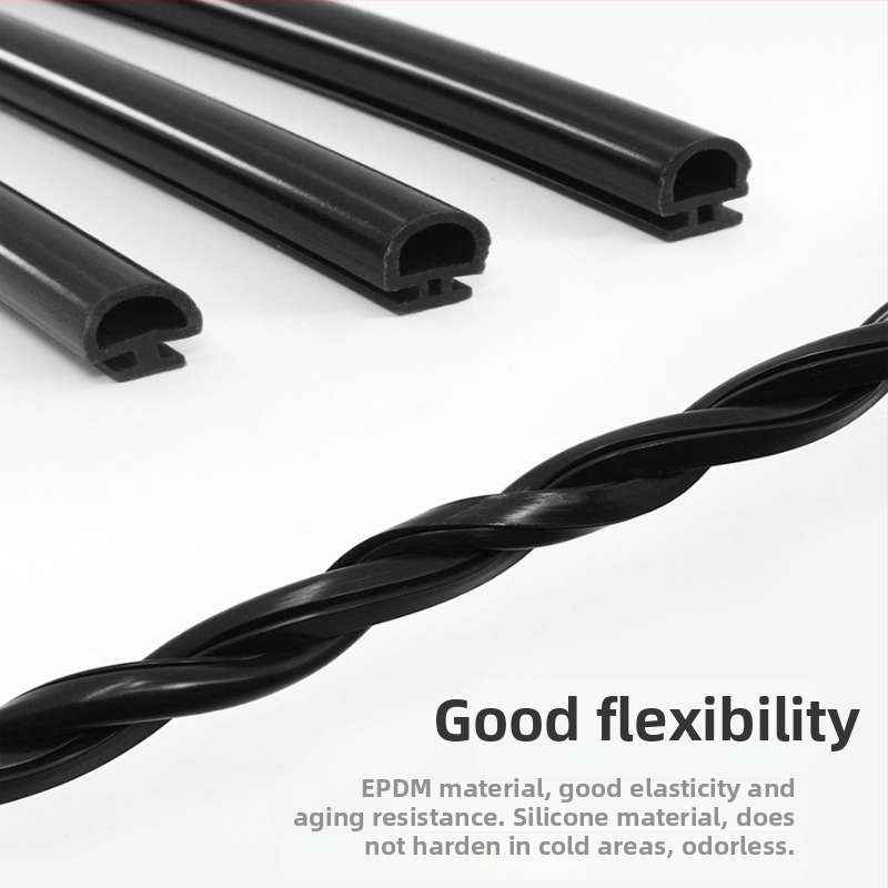 Уплътнител за врати и прозорци от алуминиева сплав с EPDM гума, тип 50 broken-bridge, ветроустойчив, шумоизолационен, водоустойчив, прахозащитен, по поръчка според чертежи