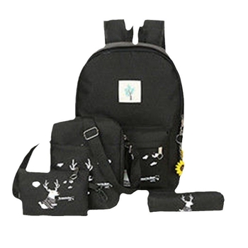 Σακίδιο με μοτίβο ελάφι σε ιαπωνικό στυλ, χαριτωμένο σχέδιο κινουμένων σχεδίων, χωρητικότητα 20–35 L, πολυεστέρας, θήκη φορητού υπολογιστή