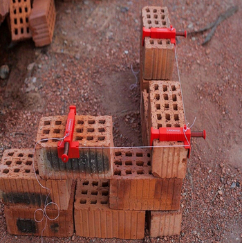 Vučni linijski alat za žbukanje i zidanje, kutija od 2 komada