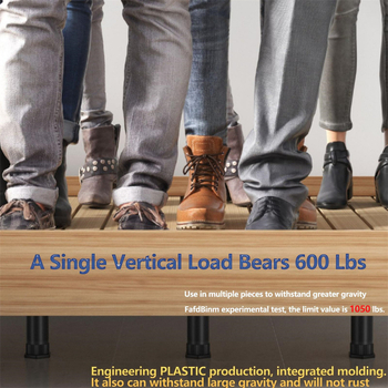 Ρυθμιζόμενα πόδια κρεβατιού — πλαστικά στηρίγματα για γενικά έπιπλα, μοντέρνος μινιμαλιστικός σχεδιασμός