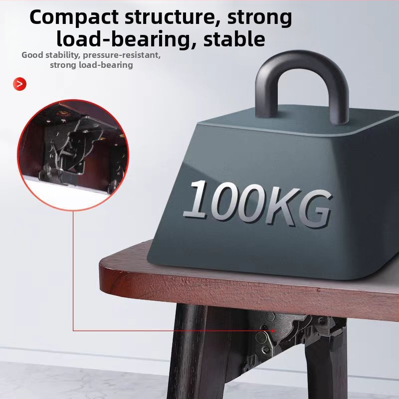 Складваем шарнир за маса за хранене, самоблокиращ се, 0°/90°/180°, студено валцована стомана, никелирано покритие