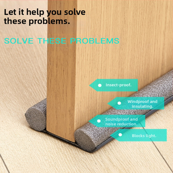 Долен уплътнител за врати от пяна – ветроустойчив и шумоизолиращ уплътнител за врати и прозорци, марка 45454/Good Cloud