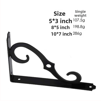 Σιδερένιο ράφι αποθήκευσης ευρωπαϊκού στιλ με σταθερούς τριγωνικούς στηρίγματα και ρυθμιζόμενο υποστηρικτικό πλαίσιο — Cheng Ming; κατάλληλο για κουζίνα, μπάνιο και σαλόνι; μοντέρνος μινιμαλιστικός σχεδιασμός