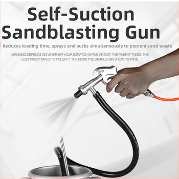 Smėlio pūtimo pistole, Modelis 22, MF prekinis ženklas, Rūdijimo ir dėmių šalinimas, Šlifavimas