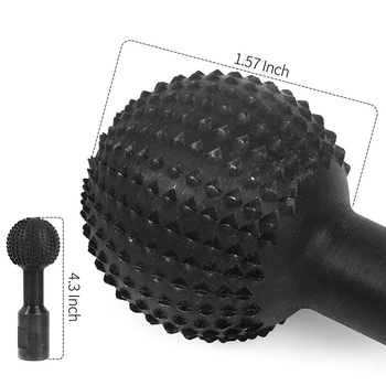 Накрайник за ъглошлайф със сферична шарнирна глава – стоманена конструкция, кръгло сечение, груби зъби, еднозърнест файл, тегло 300