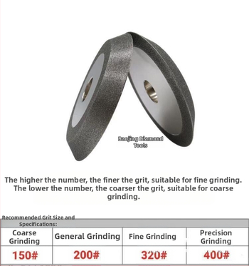 Диамантен шлифовъчен диск със 45° и 60° наклон за пили от волфрамова сплав, свредла и фрези