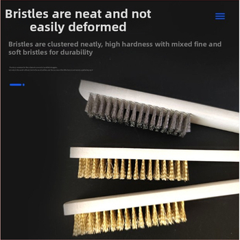 Drātu suka ar koka rokturi metāla virsmu tīrīšanai un rūsas noņemšanai (Pielāgota apstrāde)