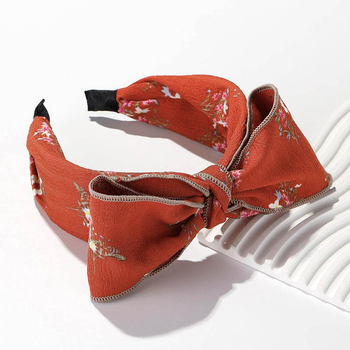 Αξεσουάρ μαλλιών με φλοράλ φιόγκο - χειροποίητο πολυεστέρας, για γυναίκες, γλυκό στυλ