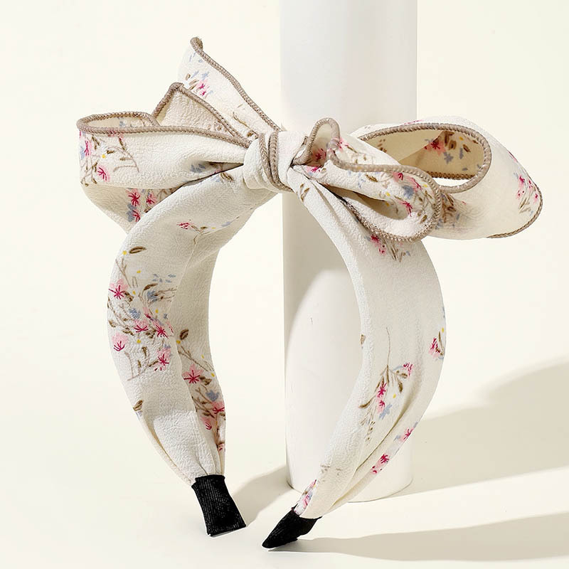 Gėlėta kaspinė plaukų juosta - rankų darbo poliesterio plaukų juosta moterims, saldus stilius