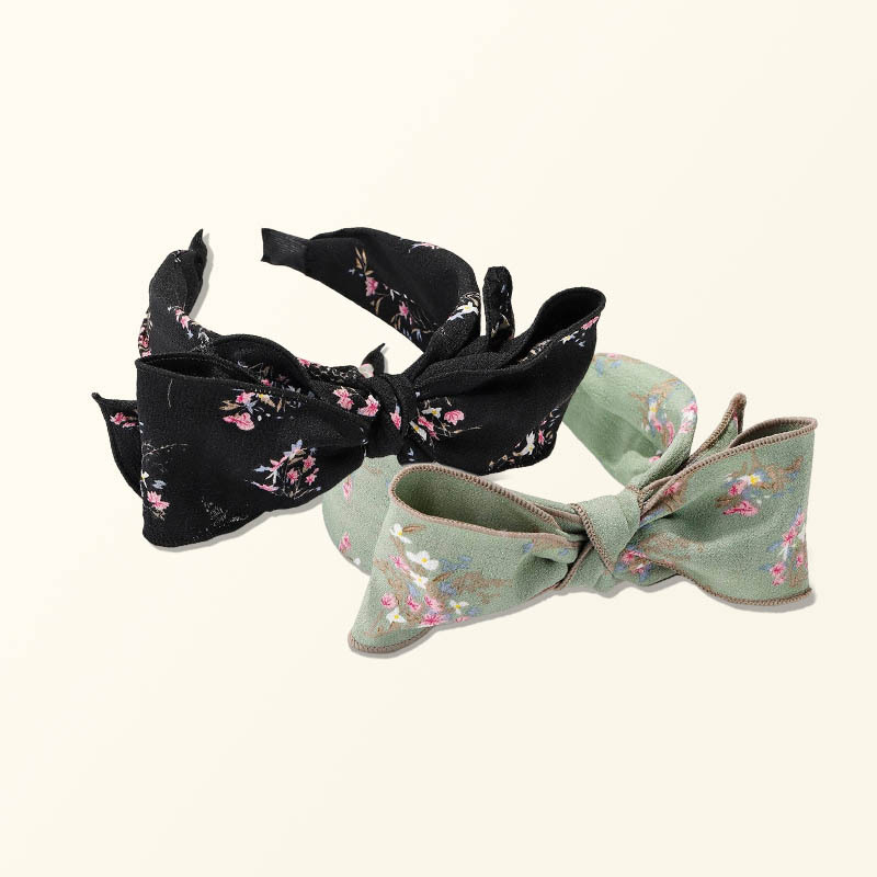 Gėlėta kaspinė plaukų juosta - rankų darbo poliesterio plaukų juosta moterims, saldus stilius