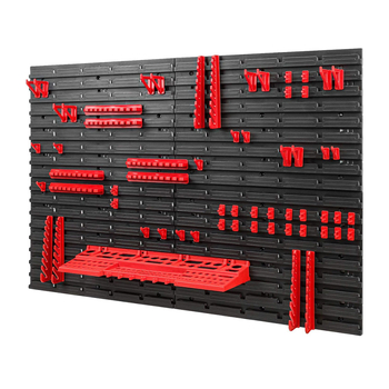 VCAN 65 dalių PP įrankių saugojimo sistema – pakabinama lenta su perforuota plokštele demonstracijai