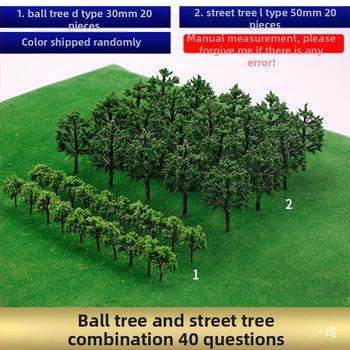 Пластмасов комплект дървета за пясъчната табла за моделиране, 100 дървесни стъбла, DIY лесно сглобяване