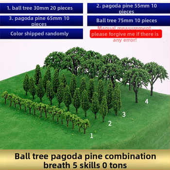 Пластмасов комплект дървета за пясъчната табла за моделиране, 100 дървесни стъбла, DIY лесно сглобяване