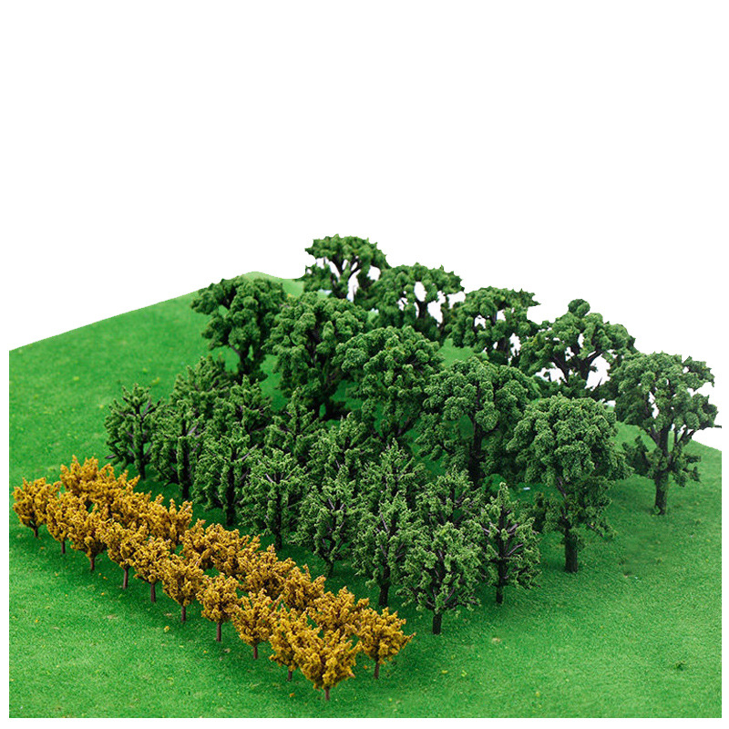 Пластмасов комплект дървета за пясъчната табла за моделиране, 100 дървесни стъбла, DIY лесно сглобяване