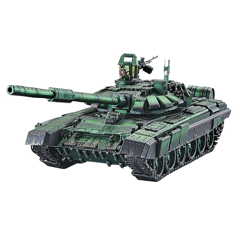 U potpunosti metalni DIY 3D puzzle model T-72B3 glavni borbeni tenk – ukras na stolu za uzrast 15–35