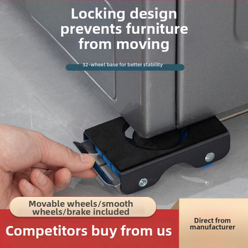 Plovimo mašinos ir šaldytuvo pagrindė su reguliuojamu, judančiu laikikliu, priešslidėjimo kilimėlis, nerūdijančio plieno rėmas, be įrengimo, 80% plastiko