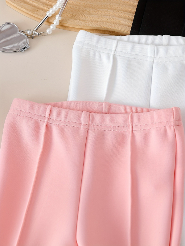 Νεανικά μακριά παντελόνια με 3D φιόγκο στην πλευρά, υλικό PP