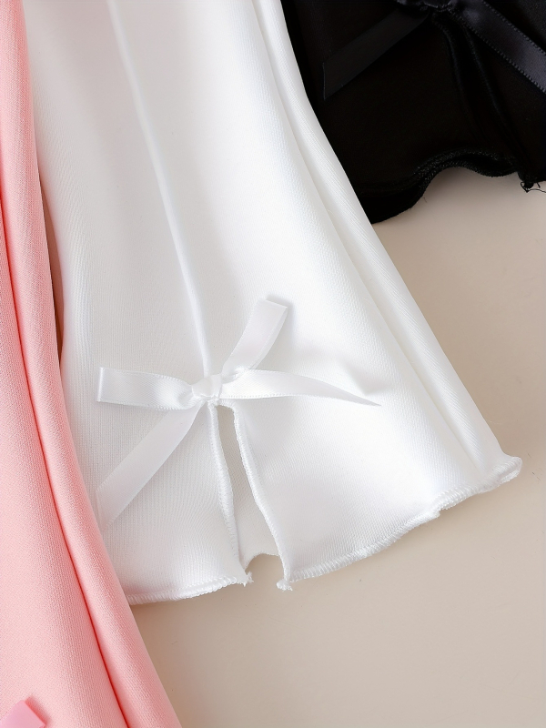 Νεανικά μακριά παντελόνια με 3D φιόγκο στην πλευρά, υλικό PP