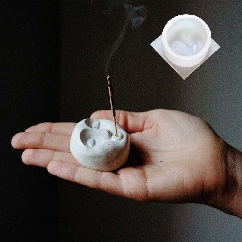 Silikonska forma za svijeće s licem — za DIY aromaterapiju, dekorativna smola i gip, antikni, vintage stil