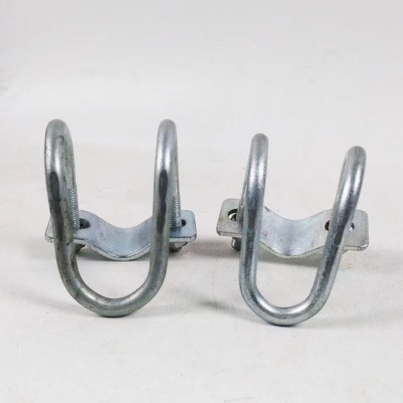 Galvanizirani dvostruki U-oblik držač cijevi, od karbonskog čelika Q235; standard GB/T 700; marka Steel is good; performanse 4.8