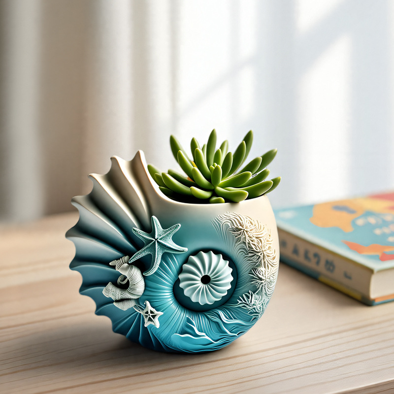 Gipso puodelio formos žvakių laikiklis ir stalinis dekoratyvinis augalų vazonas, suderinamas su kvapiosiomis žvakėmis, pusiau rankinis ir pusiau mechaninis gamyba, be logotipo