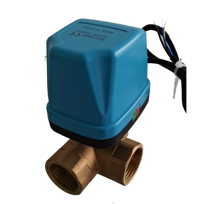 Električni mesingani navojni kuglični ventil, unutarnji navoj, za vodu, AC220V