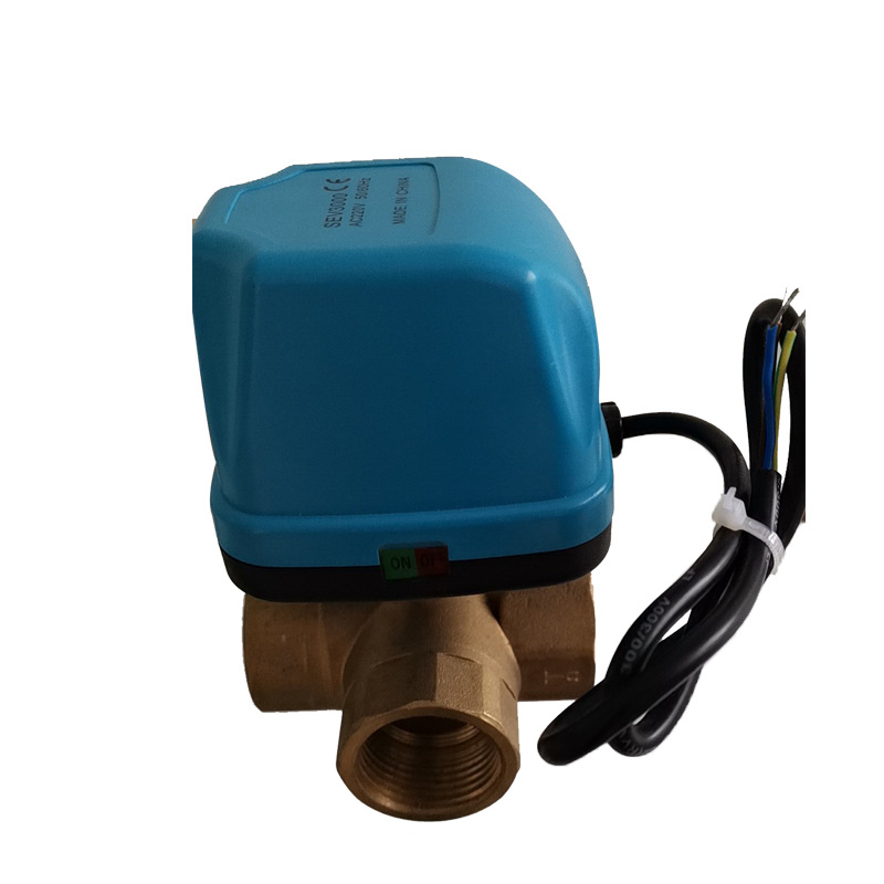 Električni mesingani navojni kuglični ventil, unutarnji navoj, za vodu, AC220V