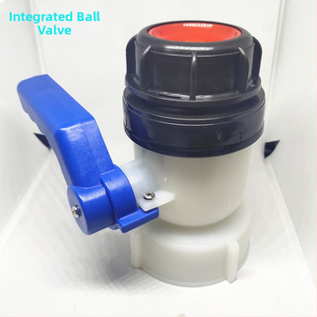 Leptir ventil IBC spremnik, DN50, otporan na kiseline i baze, plastična konstrukcija, 1–1.6 MPa