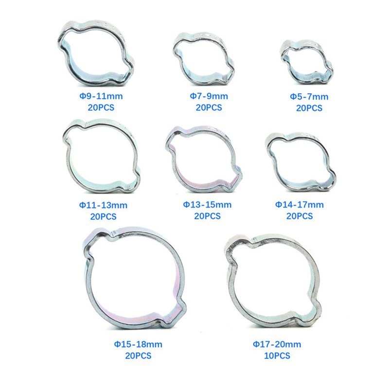 Klamka na potrubie s uchým typom, pozinkovaná, neizolovaná, model 000536, 150 ks v krabici.