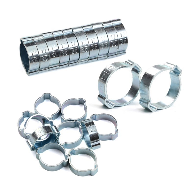 Klamka na potrubie s uchým typom, pozinkovaná, neizolovaná, model 000536, 150 ks v krabici.