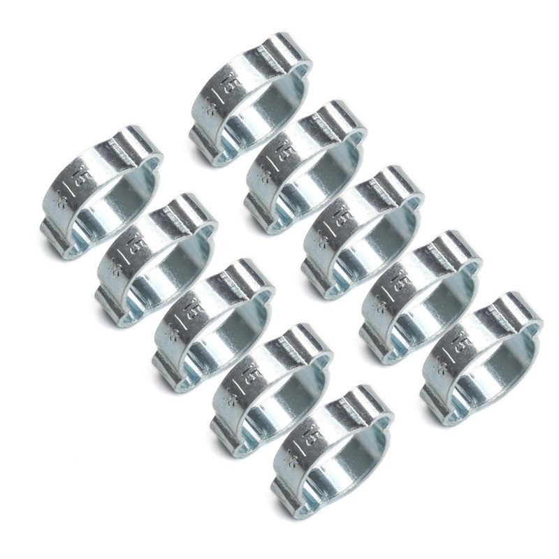 Klamka na potrubie s uchým typom, pozinkovaná, neizolovaná, model 000536, 150 ks v krabici.