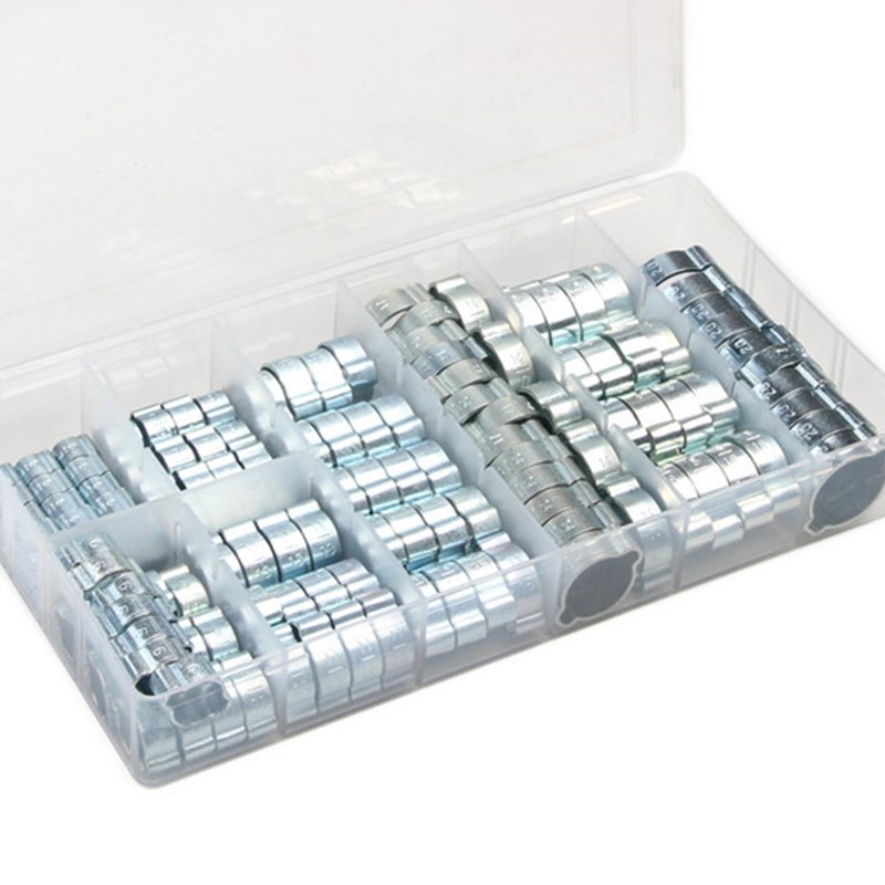 Klamka na potrubie s uchým typom, pozinkovaná, neizolovaná, model 000536, 150 ks v krabici.