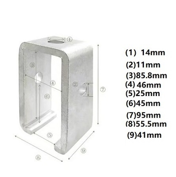 Držač tračnice za nehrđajući čelik, nosač tračnice, precizni hardver