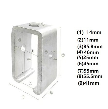 Držač tračnice za nehrđajući čelik, nosač tračnice, precizni hardver