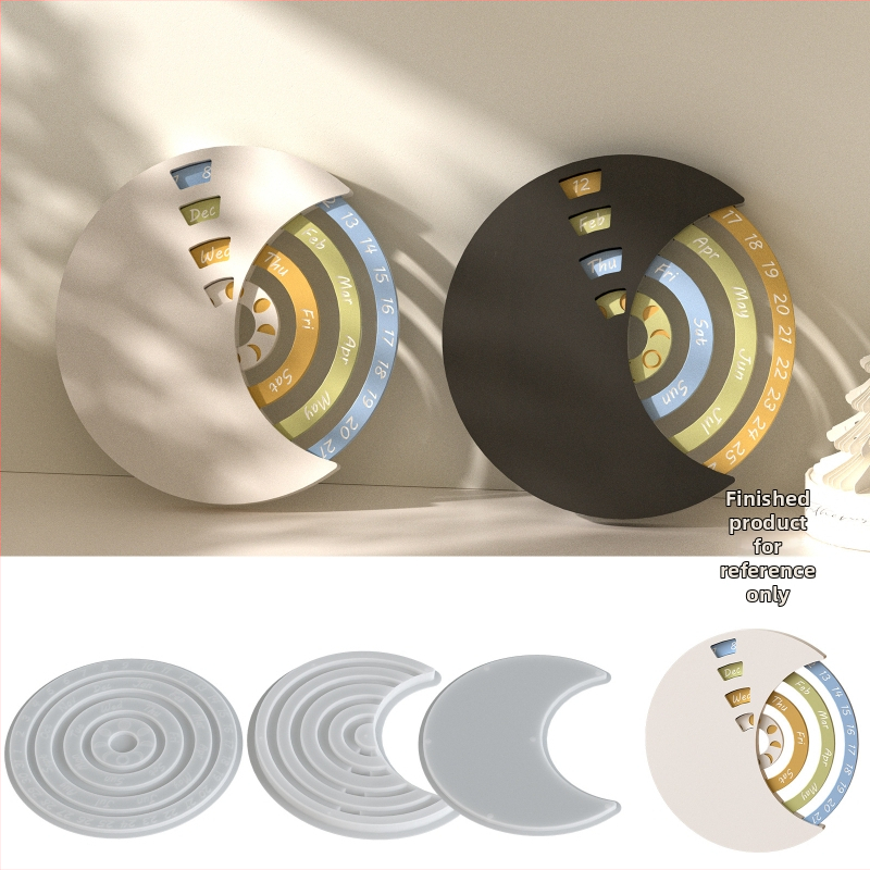 Poppy силиконова форма за гипс и смоли, полумесец, за DIY украси