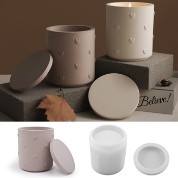 Καλούπι σιλικόνης για ανάγλυφες καρδιές σε κύπελλα κεριών – DIY γύψος/τσιμέντο, πρωτότυπος σχεδιασμός