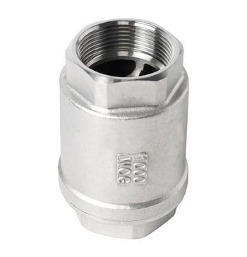 Vertikalni provjerni ventil od 304 nehrđajućeg čelika, H12 navoj, jednosmjerne tok, za vodovodni sustav