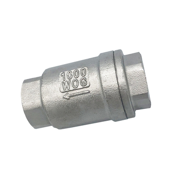 Vertikalni provjerni ventil od 304 nehrđajućeg čelika, H12 navoj, jednosmjerne tok, za vodovodni sustav