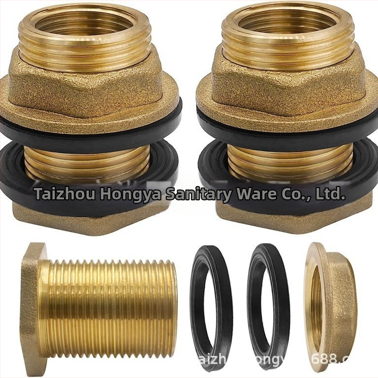 Меден конектор за източване на дъждовна вода за водосборен резервоар, външна резба, модел 3/4, клас A