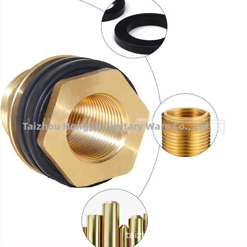 Меден конектор за източване на дъждовна вода за водосборен резервоар, външна резба, модел 3/4, клас A