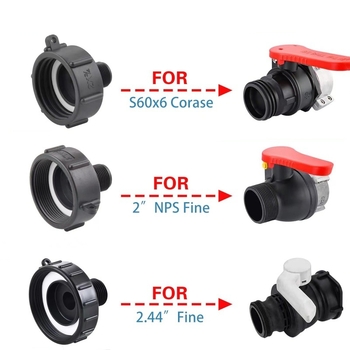 Adapter za vrtno crijevo IBC – plastični, mogućnost prilagodbe, bez brenda