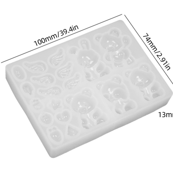 Φόρμα σιλικόνης για κέικ με ακανόνιστο σχήμα για ρητίνη κρυστάλλου