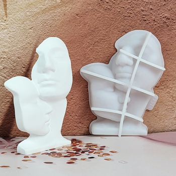 S1547 Καλούπι σιλικόνης για γύψο – Αφηρημένη αγκαλιά άνδρα και γυναίκας, Ακανόνιστο σχήμα, DIY