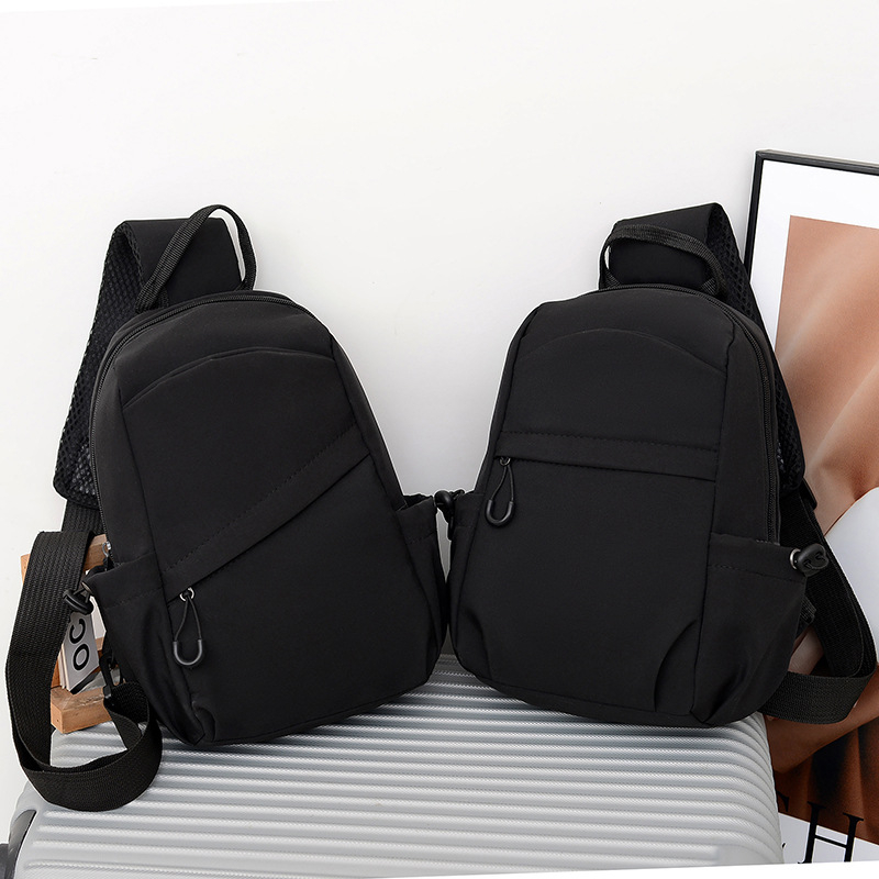 Vyriška krūtinės rankinė, miesto paprastumas, nailonas, kvėpuojanti, poliesterio pamušalas