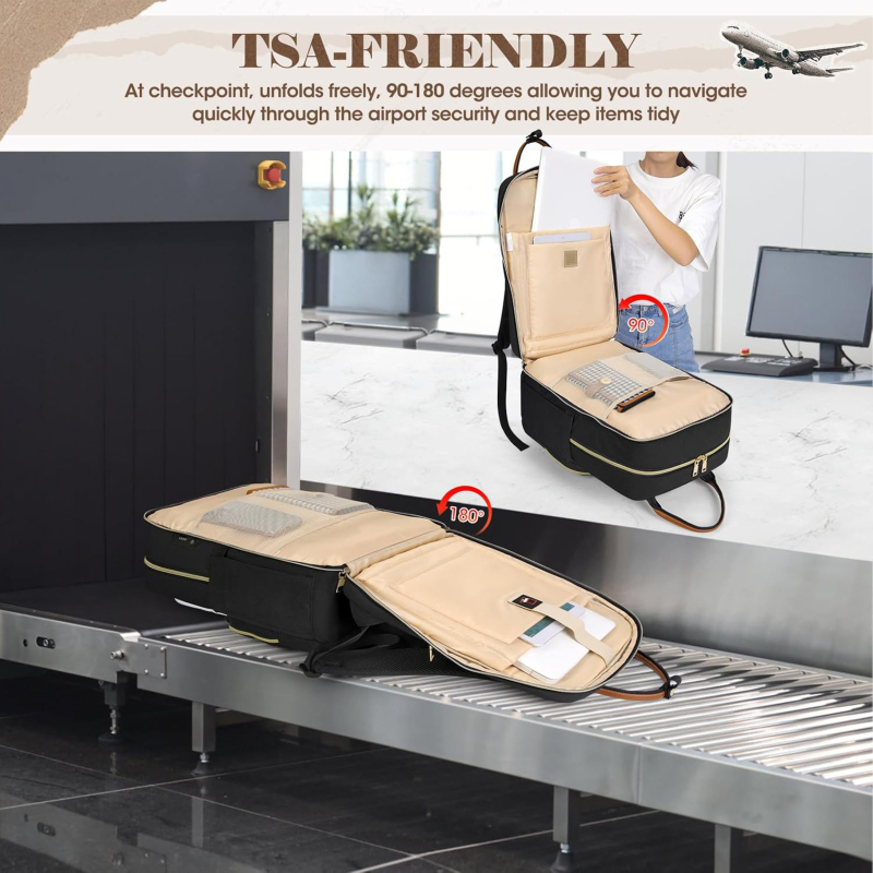 Batoh na voľnočasové cestovanie, unisex, nylon, 20-35 L, vhodný pre 10-palcový notebook, priedušný chrbtový panel.