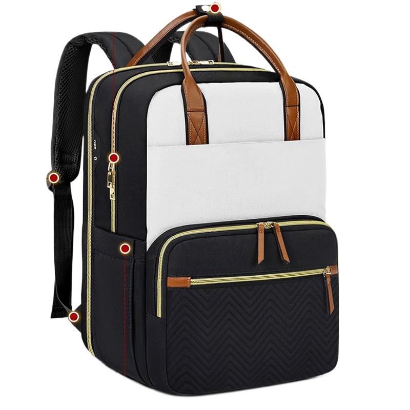 Batoh na voľnočasové cestovanie, unisex, nylon, 20-35 L, vhodný pre 10-palcový notebook, priedušný chrbtový panel.